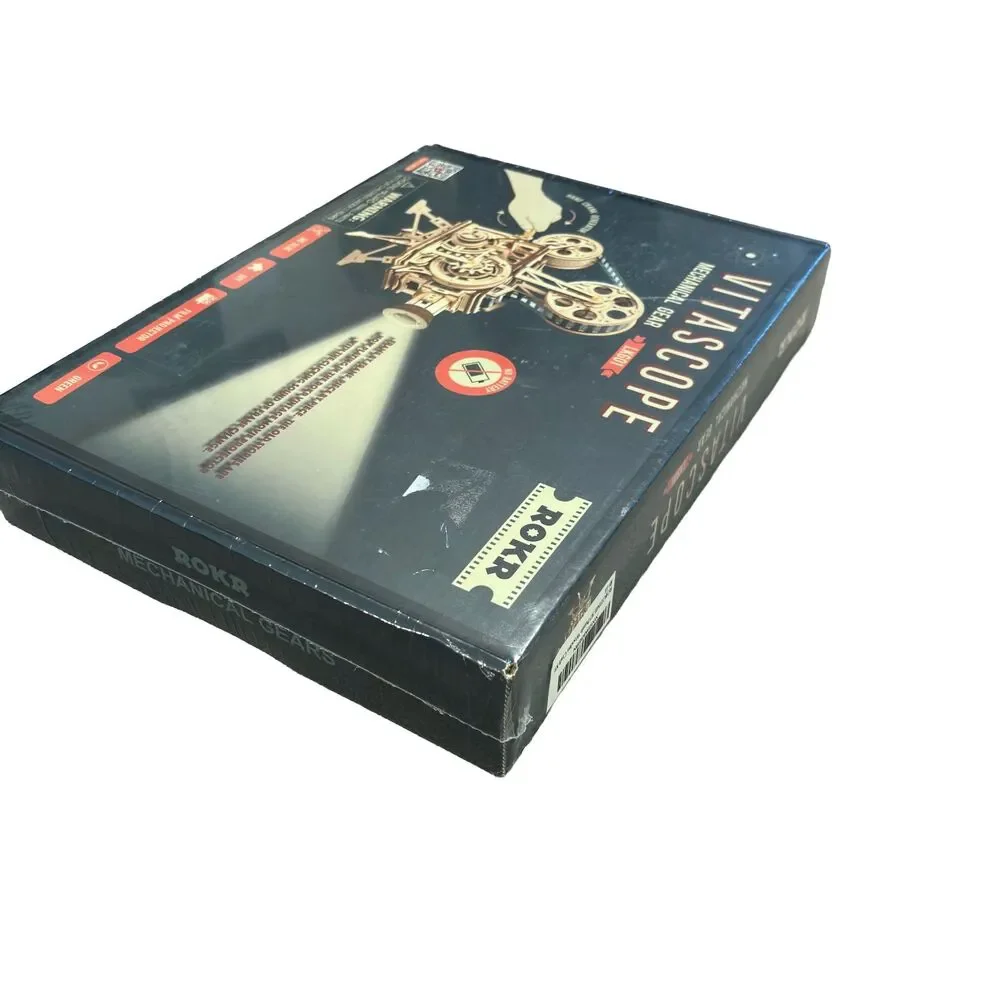ROKR Vitascope LK601 3D Wooden Film Projector Puzzle New Sealed 183pc